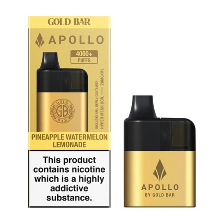 APOLLO 20K Gold Bar Kit Pineapple Watermelon Lemonade 20mg