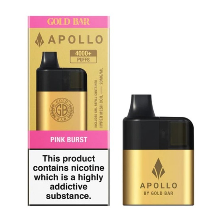 APOLLO 20K Gold Bar Kit Pink Burst 20mg