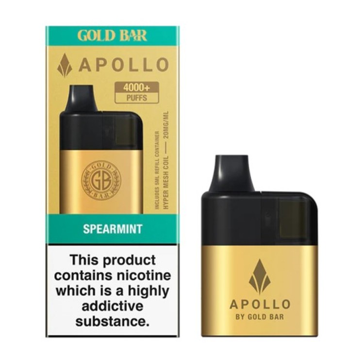 APOLLO 20K Gold Bar Kit Spearmint 20mg