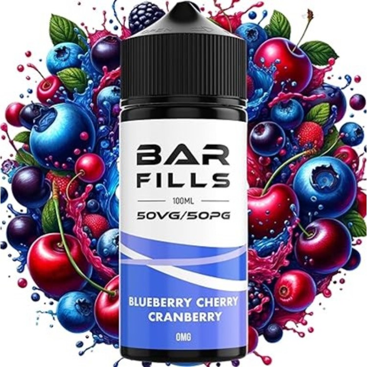 Bar Fills 50VG/50PG Blueberry Cherry Cranberry 100ml