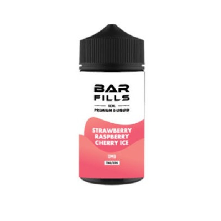 Bar Fills 70VG/30PG Strawberry Cherry Raspberry 100ml 