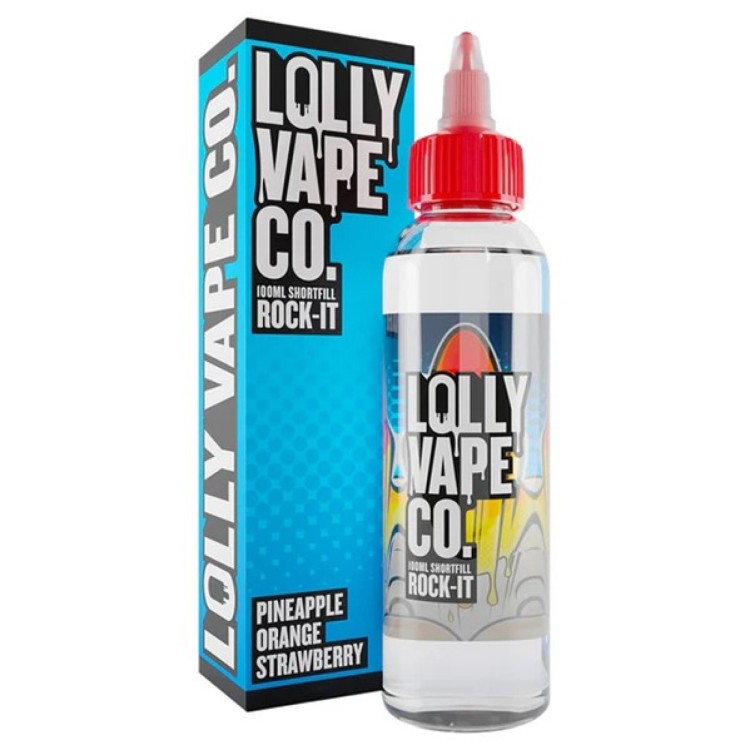 Lolly Vape Co Rock It Pineapple Orange Strawberry 100ml