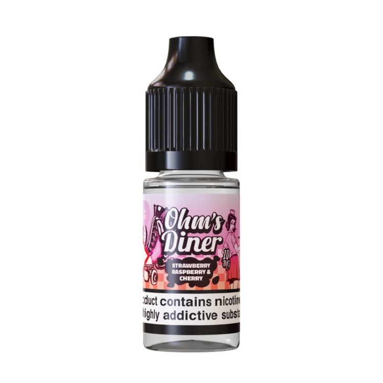 Ohms Diner Strawberry Raspberry Cherry 10mg