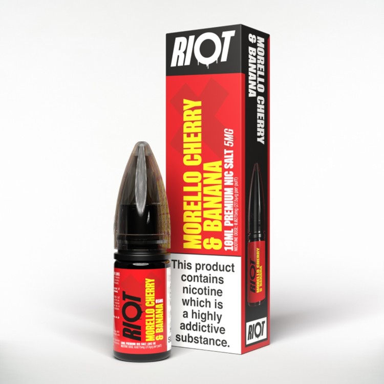 Riot X Morello Cherry and Banana 10mg
