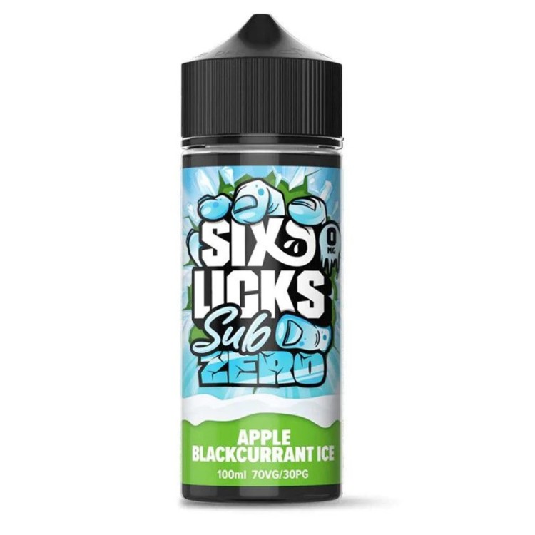 Six Licks Sub Zero Apple Blackcurrant Ice 100ml