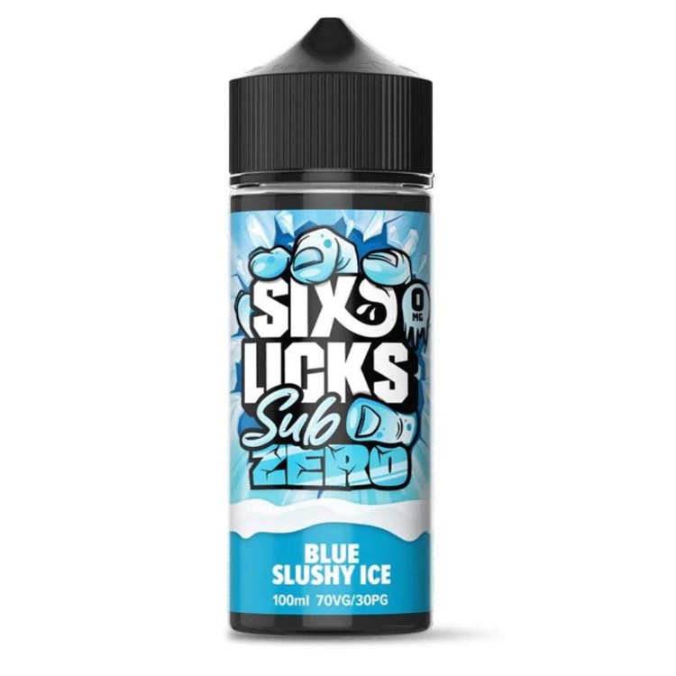 Six Licks Sub Zero Blue Slushy Ice 100ml