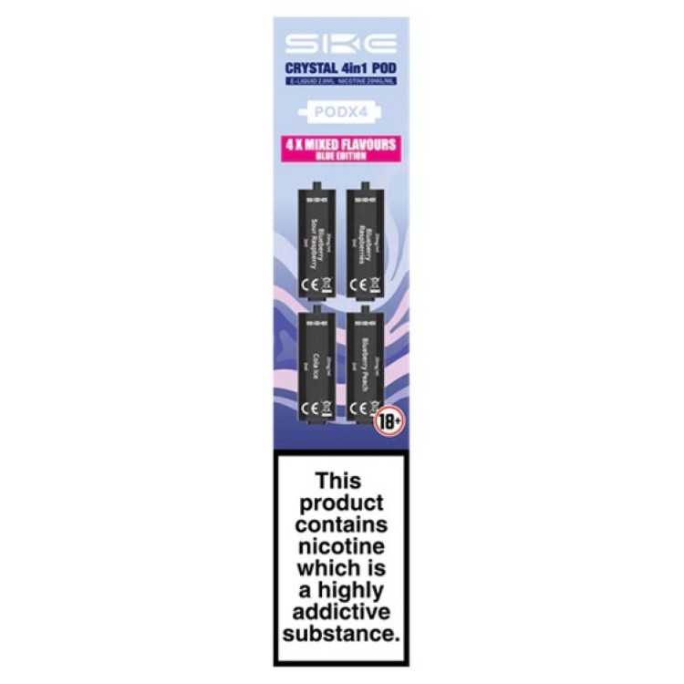 SKE Crystal 4 in 1 Pods Blue Edition
