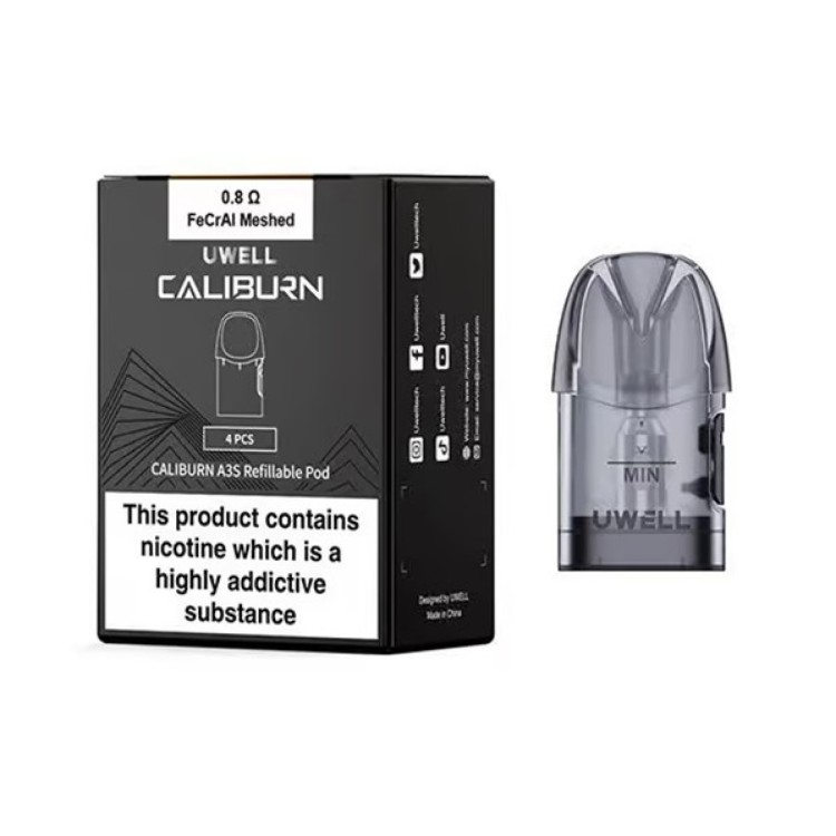Uwell Caliburn A3S 0.8ohm Refillable Pod