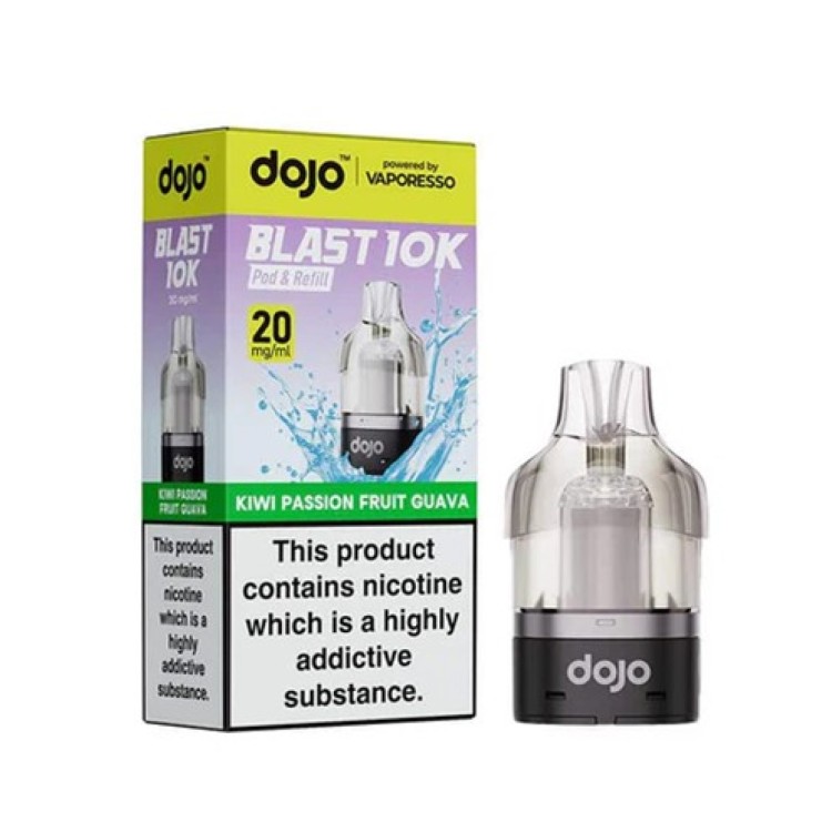 Vaporesso Dojo Blast 10k Pod Kiwi Passion Fruit Guava 20mg