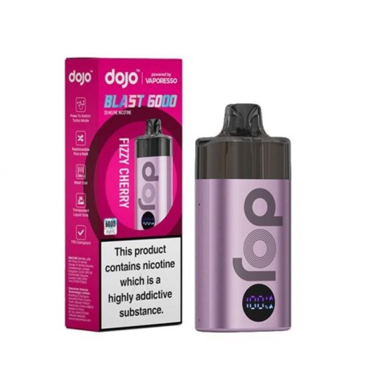 Vaporesso Dojo Blast 6000 Device Fizzy Cherry 20mg
