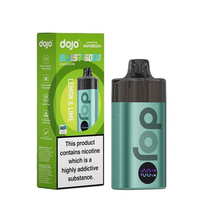 Vaporesso Dojo Blast 6000 Device Lemon Lime 10mg