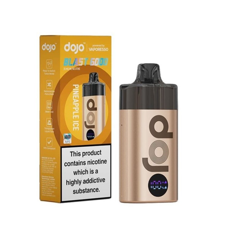 Vaporesso Dojo Blast 6000 Device Pineapple Ice 20mg