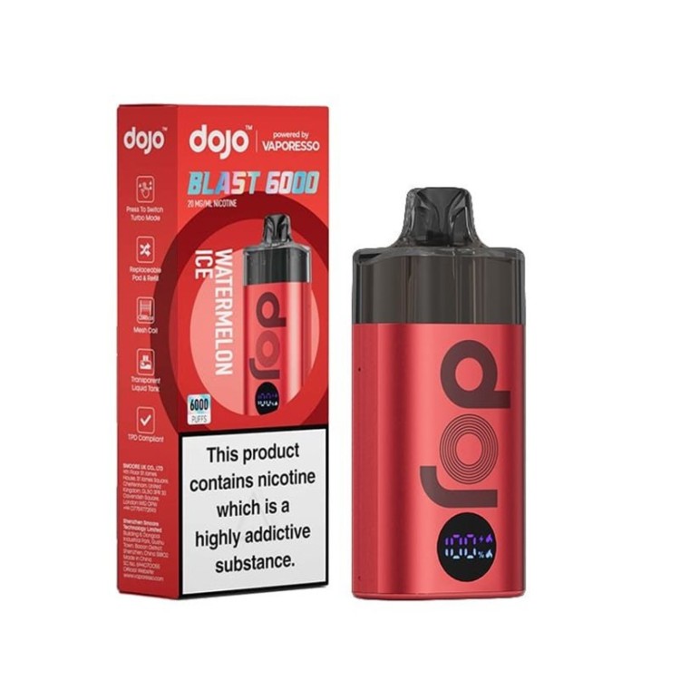 Vaporesso Dojo Blast 6000 Device Watermelon Ice 20mg